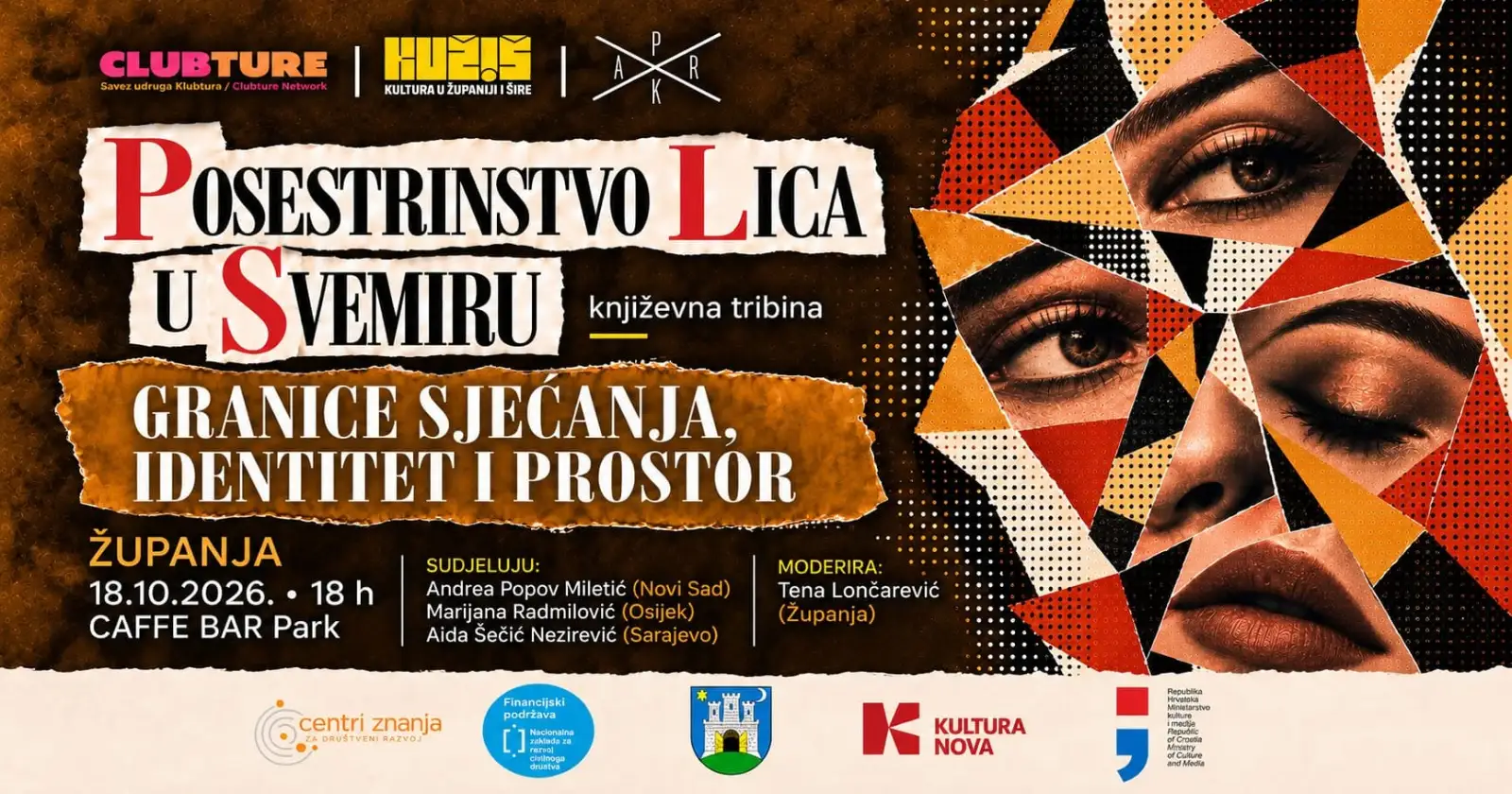 Književna tribina "Granice sjećanja, identitet i prostor" u nedjelju u Županji