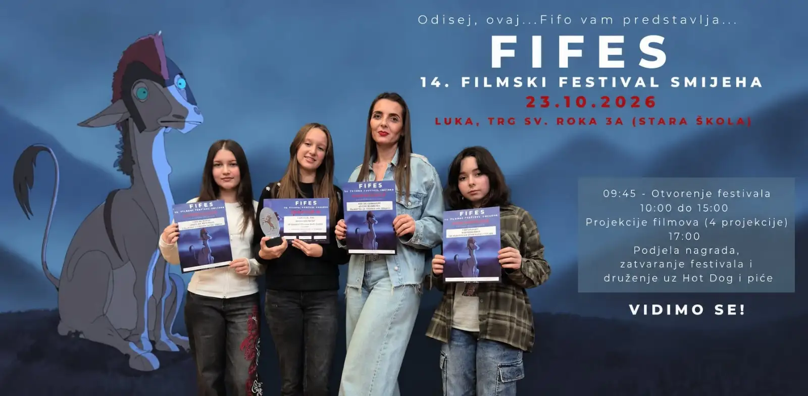Filmska družina iz Gunje osvojila prvo mjesto na 14. Filmskom festivalu smijeha
