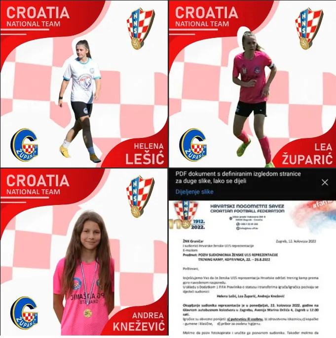 Djevojke pozvane u kamp reprezentacije!